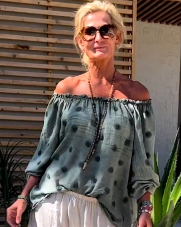 Cabana Living Fabio 3802 Kaki skjortebluse  